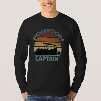 Pontoon Captain Boaters Or Boat Driving T-Shirt