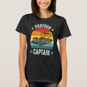 Pontoon Captain Boating Boat Captain Outfit T-Shirt