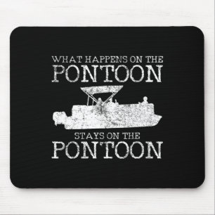 Pontoon Captain Boating Gift 1 Mouse Mat