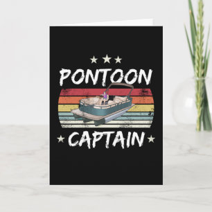 Pontoon Captain Boating Pontooning Gift Card