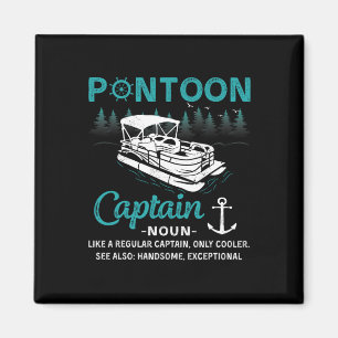 Pontoon Captain Definition Funny Pontoon Boat Boat Magnet