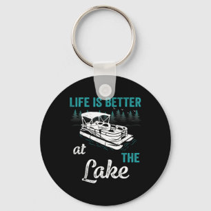Pontoon Captain Life Is Better At The Lake Pontoon Key Ring