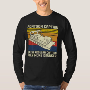Pontoon Captain Like A Regular Captain Boat Vinta T-Shirt