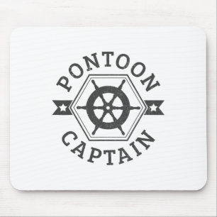 Pontoon Captain - Pontooning Boat Boating Nautical Mouse Mat