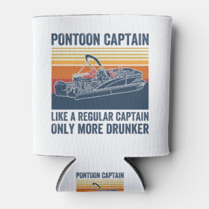 pontoon captain T-shirt Can Cooler