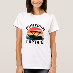Pontoon captain Vintage funny Lovers T-Shirt