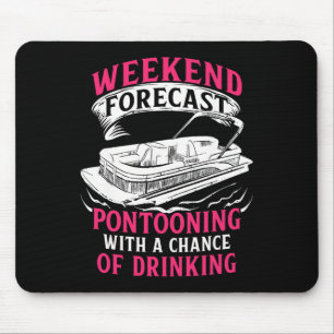 Pontoon For Girl Women Pantoon Boating Lake Toon F Mouse Mat