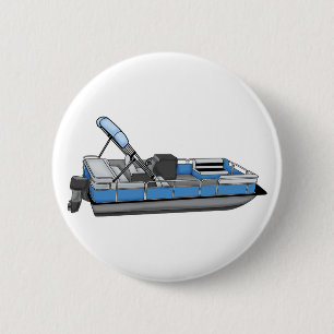 pontoon fun 6 cm round badge