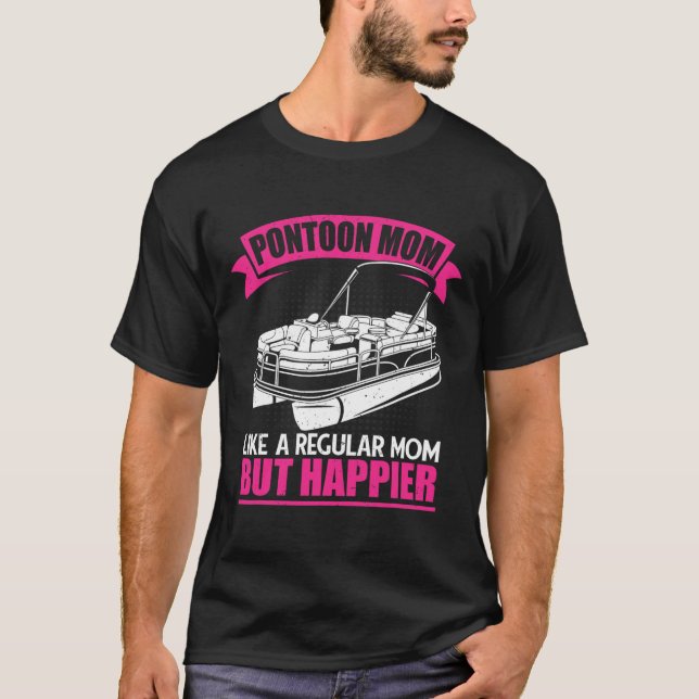 Pontoon Mum Like A Regular Mother Women Pontoon Bo T-Shirt (Front)