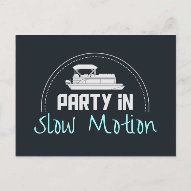 Pontoon Party in slow motion Postcard (Front)