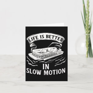 Pontoon Pontooning Toon Pantoon Pontoon Boat Lake  Card