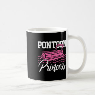 Pontoon Princess Boat Captain Lake Boating Gift Coffee Mug
