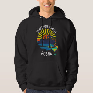 Pontoon Punch Posse Lake Drinking Boating Hoodie