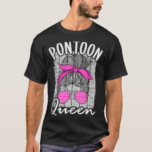 Pontoon Queen Lake Life Matching Family Vacation B T-Shirt