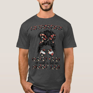 Pontoon Queen Messy Bun Classy Sassy and a bit Sma T-Shirt