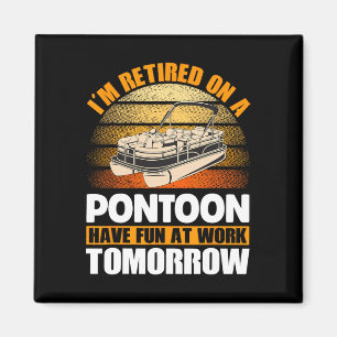 Pontoon Queen Pontoon Boat Seats Retired Pontoon C Magnet