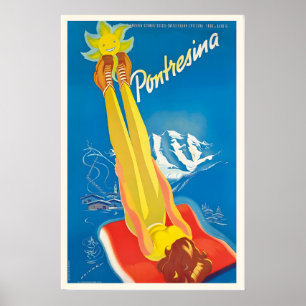 Pontresina Engadin Schweiz Suisse Switzerland Poster