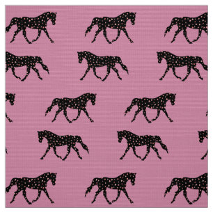 Pony and Hearts Birthday Fabric