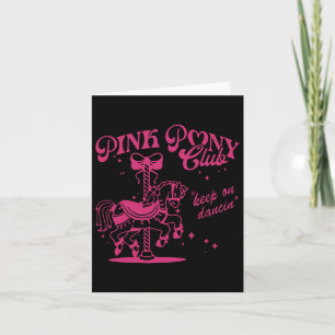 Pony And Heels Lover Pink Girls Clubs Cowgirl  Card