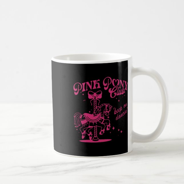 Pony And Heels Lover Pink Girls Clubs Cowgirl  Coffee Mug (Right)