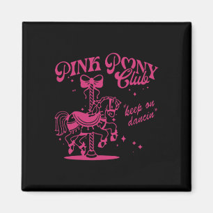 Pony And Heels Lover Pink Girls Clubs Cowgirl  Magnet