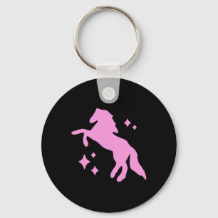 Pony And Heels Lover Pink Girls Clubs Disco Birthd Key Ring
