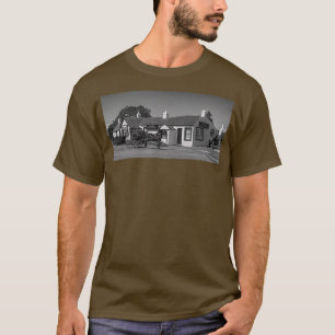 Pony and Trap at Gretna Green Black and White T T-Shirt