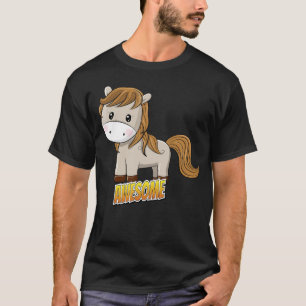 Pony Awesome Horse Cute Kawaii toon T-Shirt