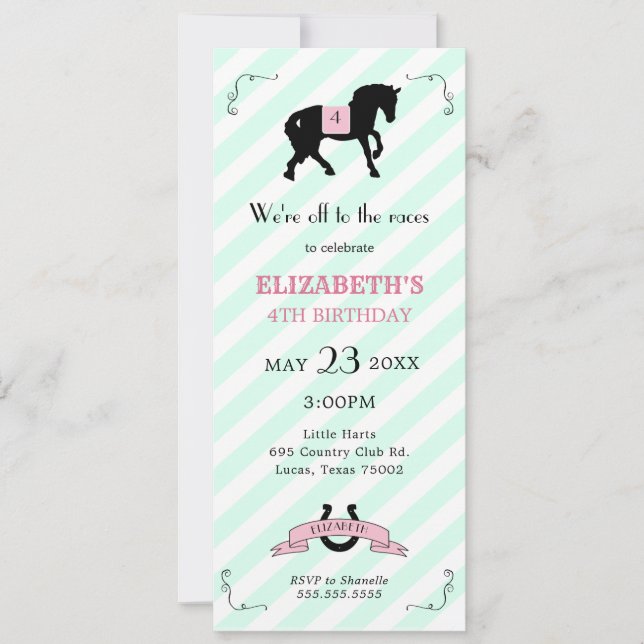 Pony Birthday Invitation (Front)