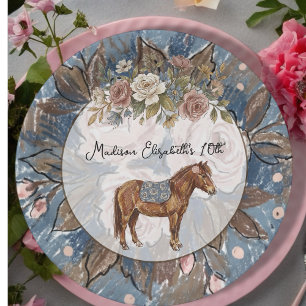 Pony Birthday  Paper Plate