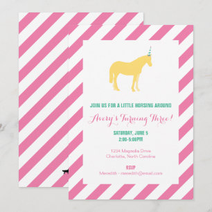 Pony Birthday Party Invitation