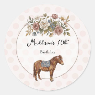 Pony Classic Round Sticker