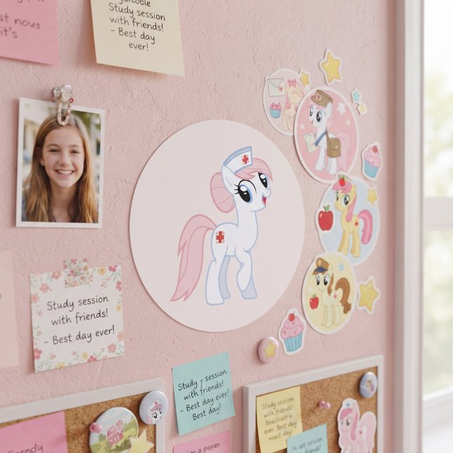 Pony Classic Round Sticker (Creator Uploaded)