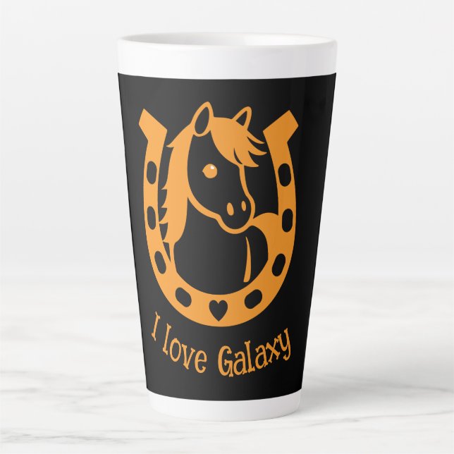 Pony Club Rider Latte Mug (Front)