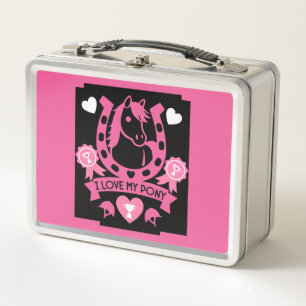 Pony Club Rider Metal Lunch Box