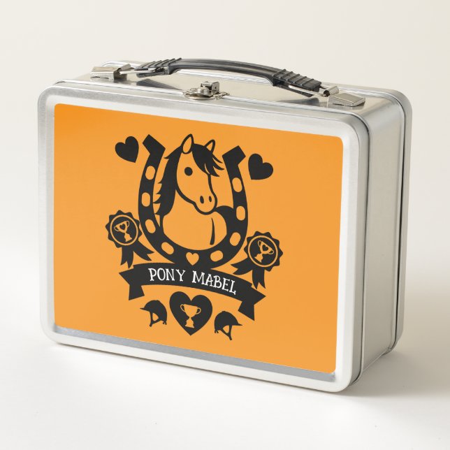 Pony Club Rider Metal Lunch Box (Front)