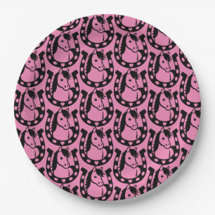 Pony Club Rider Paper Plate