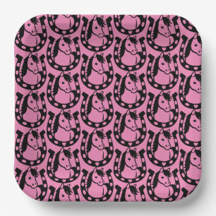 Pony Club Rider Paper Plate