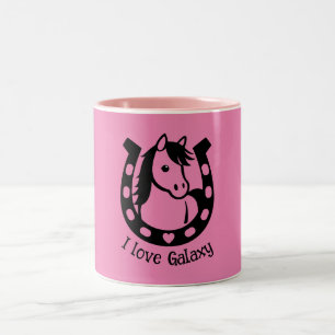 Pony Club Rider Two-Tone Coffee Mug