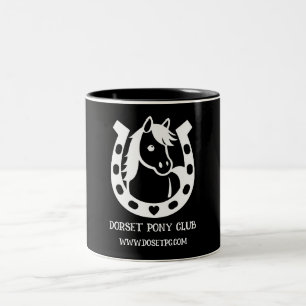 Pony Club Rider Two-Tone Coffee Mug