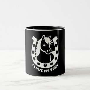 Pony Club Rider Two-Tone Coffee Mug