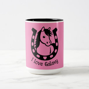 Pony Club Rider Two-Tone Coffee Mug
