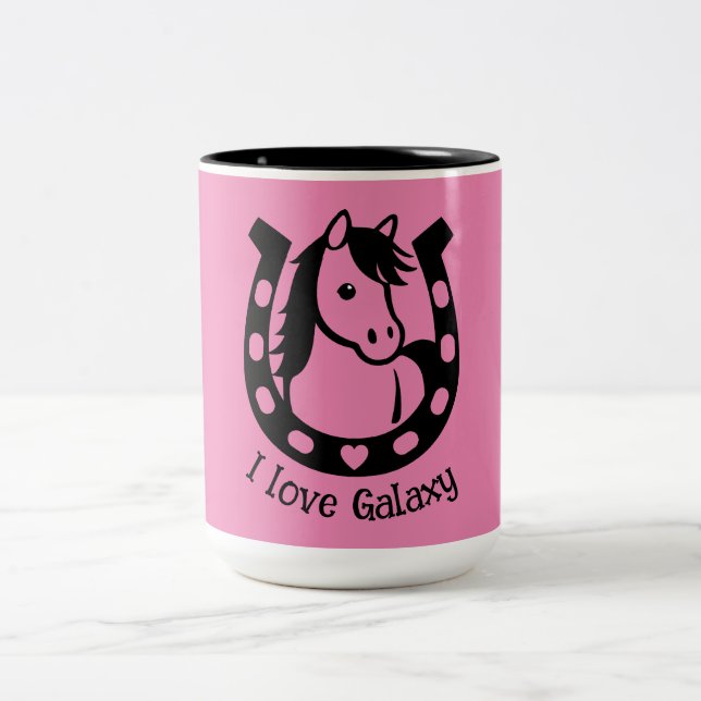 Pony Club Rider Two-Tone Coffee Mug (Center)