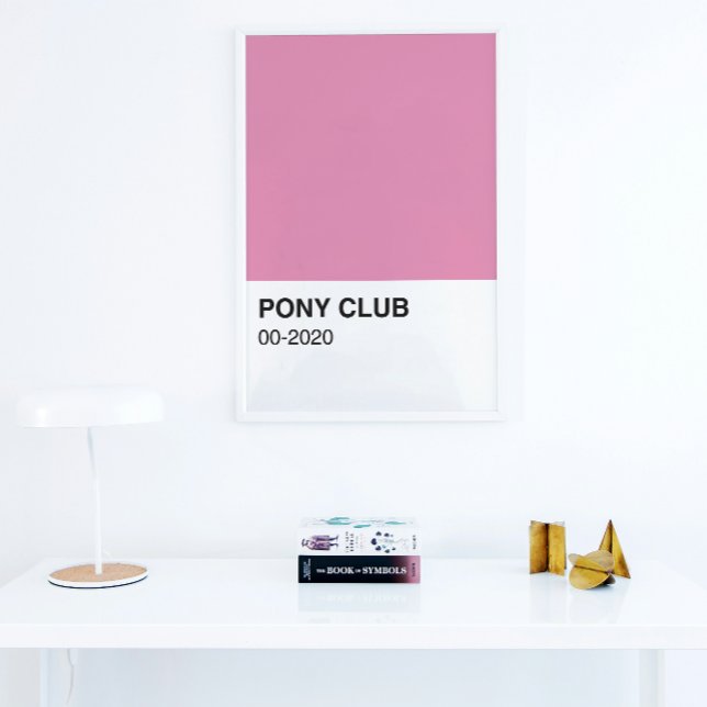 Pony Club Song Pink Colour - Full Width Poster (Creator Uploaded)