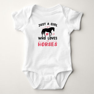Pony  Cowgirl Princess Equestrian Western Horse Baby Bodysuit