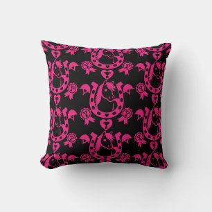 Pony Dressage Home Decor Cushion