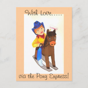 Pony Express Postcard