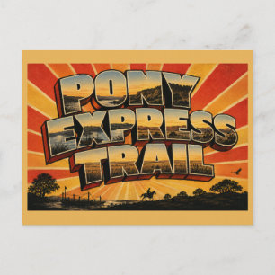 Pony Express Trail Missouri River Prairie Bluffs Postcard