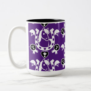 Pony Horse Home Two-Tone Coffee Mug