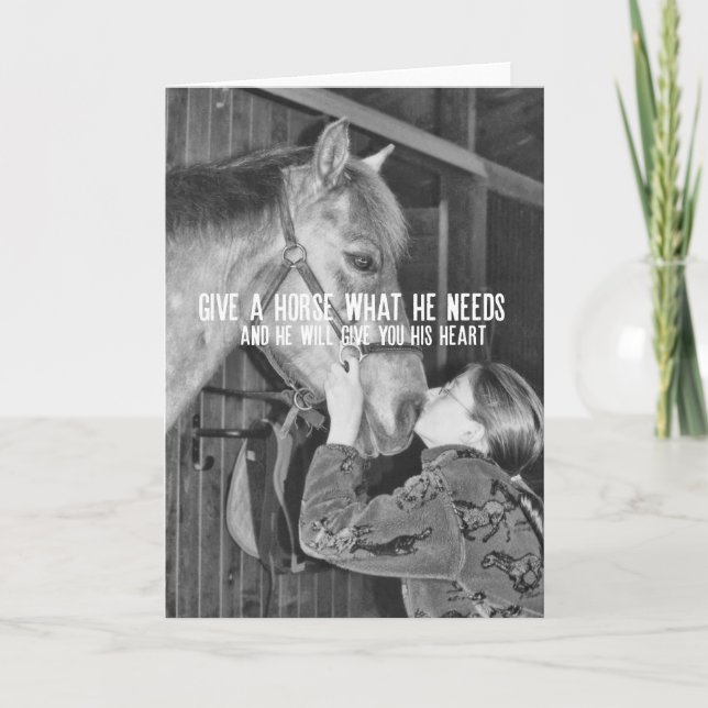 PONY LOVE Greeting Card (Front)